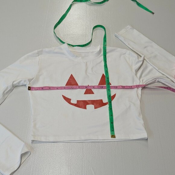 Halloween Jumper and Cropped White Tee Size Small - Picture 15 of 16